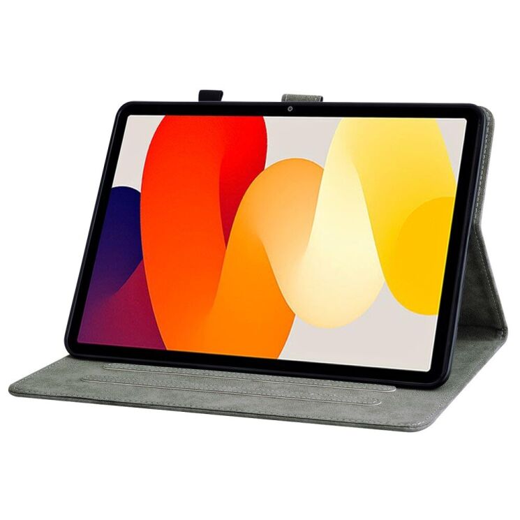 Захисний чохол Deexe Cute Tiger для Xiaomi Redmi Pad SE - Grey: фото 3 з 9