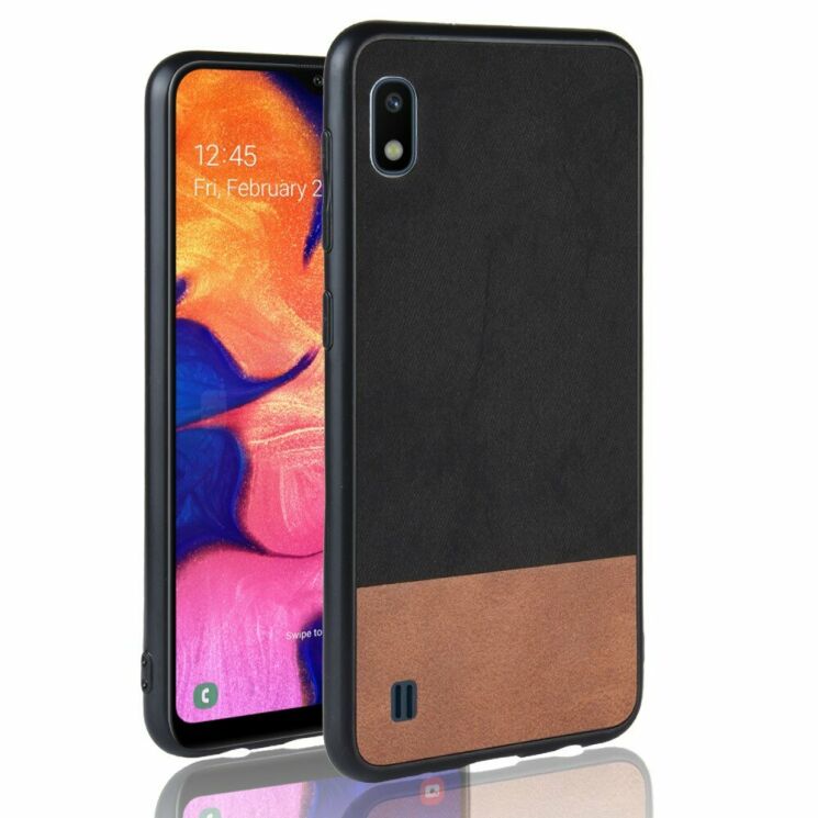 Захисний чохол Deexe Elegant Series для Samsung Galaxy A10 (A105) - Black: фото 1 з 8