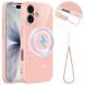Защитный чехол Deexe Glitter Case with MagSafe для Apple iPhone 17 - Pink (407720P). Фото 1 из 7