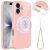 Захисний чохол Deexe Glitter Case with MagSafe для Apple iPhone 17 - Pink: фото 1 з 7