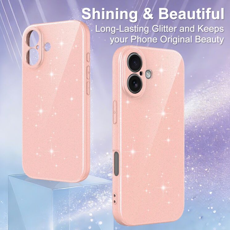 Захисний чохол Deexe Glitter Case with MagSafe для Apple iPhone 17 - Red (407720R) Захисний чохол Deexe Glitter Case with MagSafe для Apple iPhone 17 - Red: фото 2 з 7