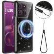 Защитный чехол Deexe Glitter Case with MagSafe для Motorola Edge 70 Fusion - Black (409525B)