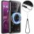 Защитный чехол Deexe Glitter Case with MagSafe для Motorola Edge 70 Fusion - Black: фото 1 из 7