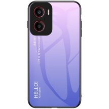 Защитный чехол Deexe Gradient Color для Motorola Moto G05 - Pink / Purple: фото 1 из 11