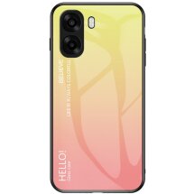 Захисний чохол Deexe Gradient Color для OPPO A6x - Yellow: фото 1 з 8