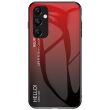 Защитный чехол Deexe Gradient Color для Samsung Galaxy A55 (A556) - Black / Red (348134BR)