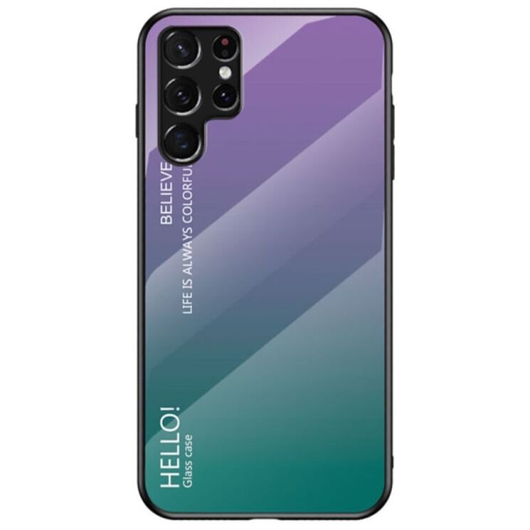 Защитный чехол Deexe Gradient Color для Samsung Galaxy S22 Ultra - Purple: фото 1 из 9