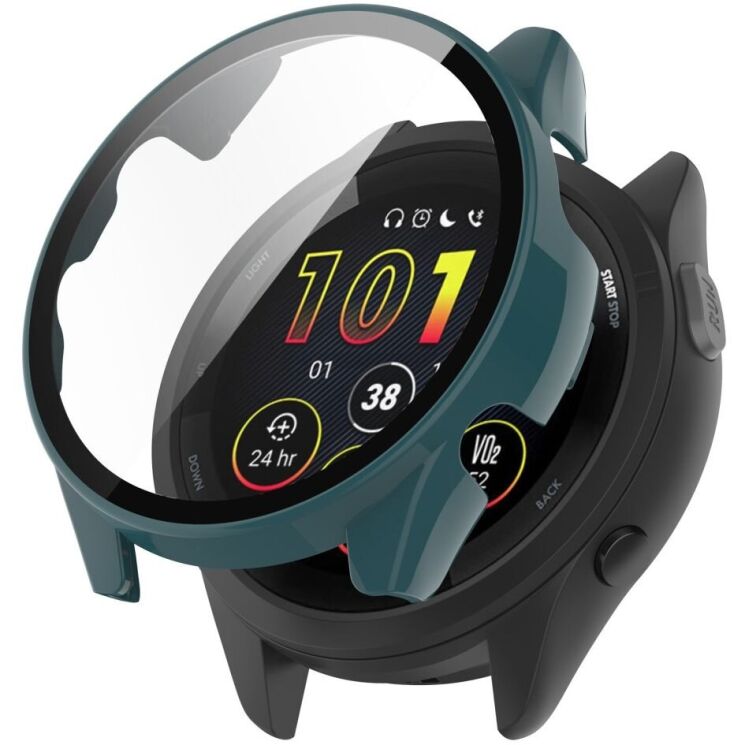 Защитный чехол Deexe Hard Frame для Garmin Forerunner 165 / 165 Music - Green: фото 1 из 8