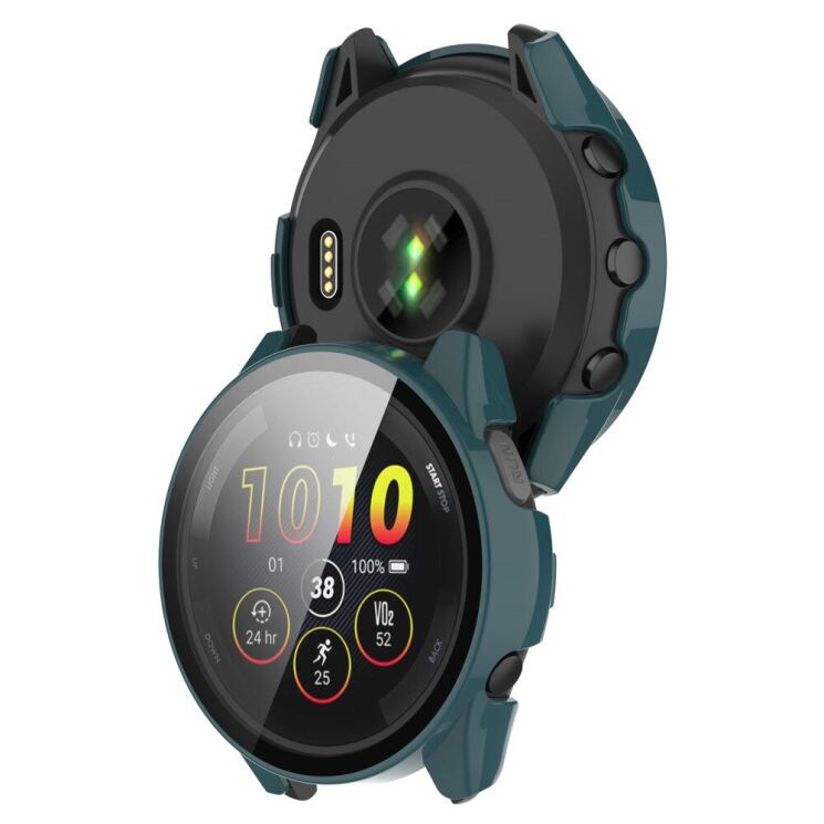 Защитный чехол Deexe Hard Frame для Garmin Forerunner 165 / 165 Music - Green: фото 7 из 8