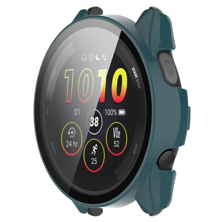 Защитный чехол Deexe Hard Frame для Garmin Forerunner 165 / 165 Music - Green: фото 2 из 8
