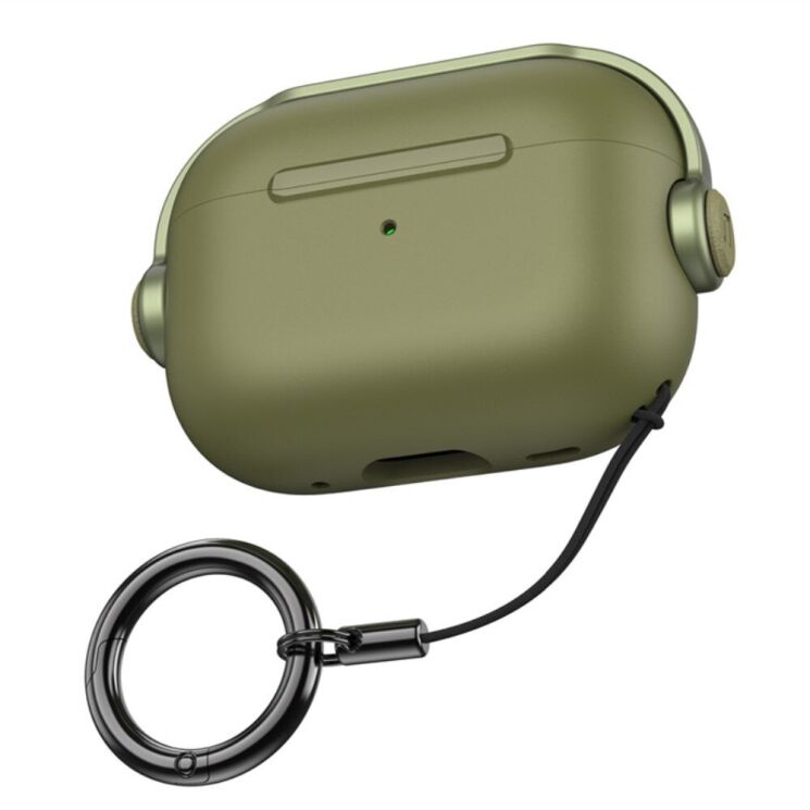 Защитный чехол Deexe Headset Style для Apple AirPods Pro 2 - Army Green: фото 1 из 11