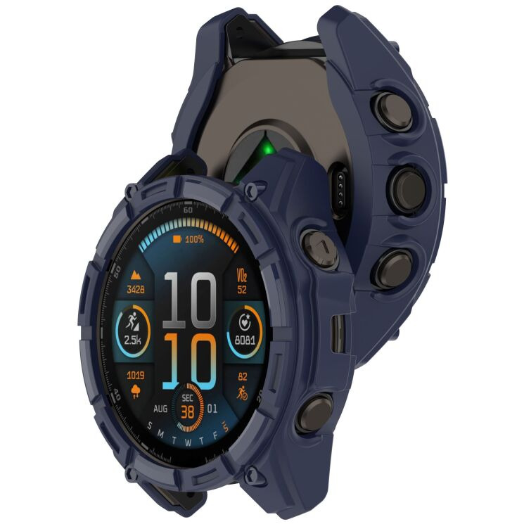 Защитный чехол Deexe Hollow Cover для Garmin Quatix 8 (47mm) - Midnight Blue: фото 3 из 7