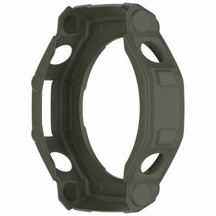 Защитный чехол Deexe Hollow Cover для Xiaomi Amazfit T-ReX 3 - Dark Green: фото 5 из 6