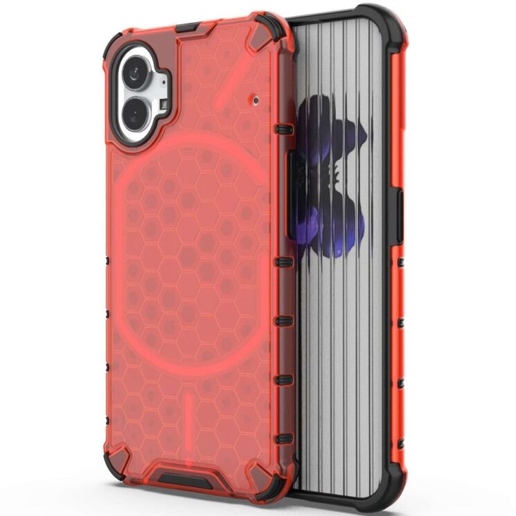 Защитный чехол Deexe Honeycomb Series для Nothing Phone (1) - Red: фото 1 из 5