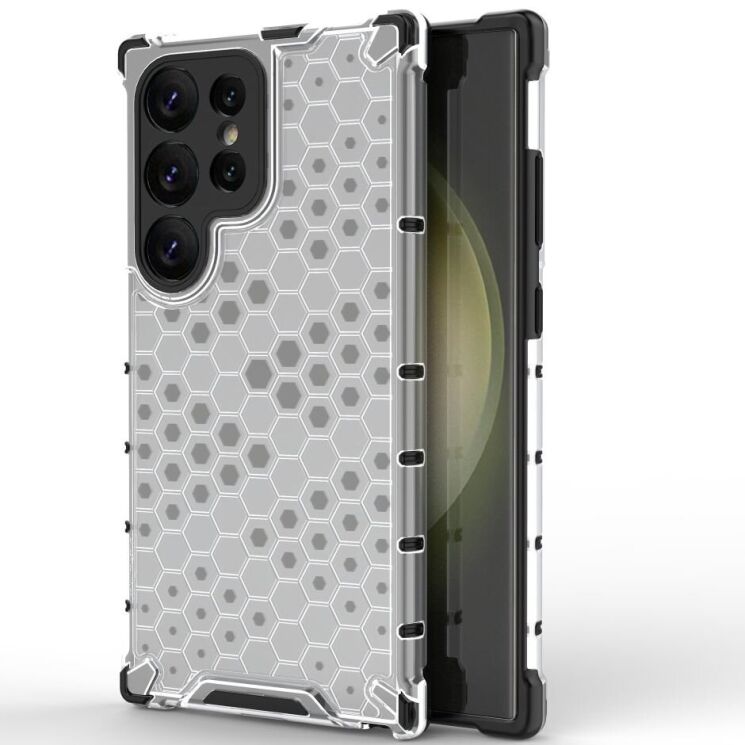 Захисний чохол Deexe Honeycomb Series для Samsung Galaxy S25 Ultra (S938) - Grey: фото 1 з 10