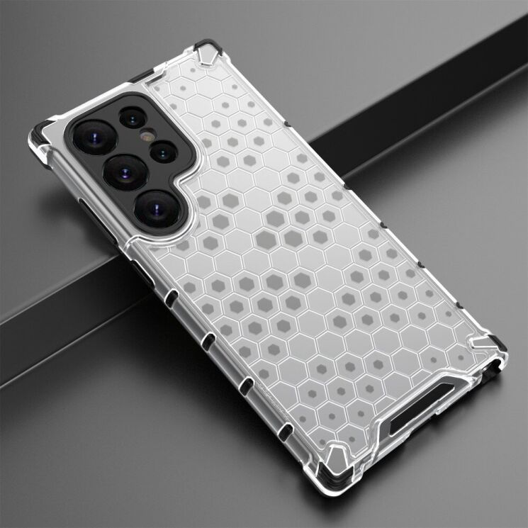 Захисний чохол Deexe Honeycomb Series для Samsung Galaxy S25 Ultra (S938) - Grey: фото 6 з 10