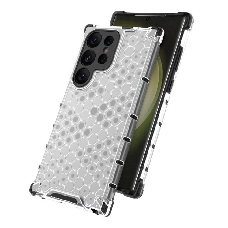 Захисний чохол Deexe Honeycomb Series для Samsung Galaxy S25 Ultra (S938) - Grey: фото 3 з 10
