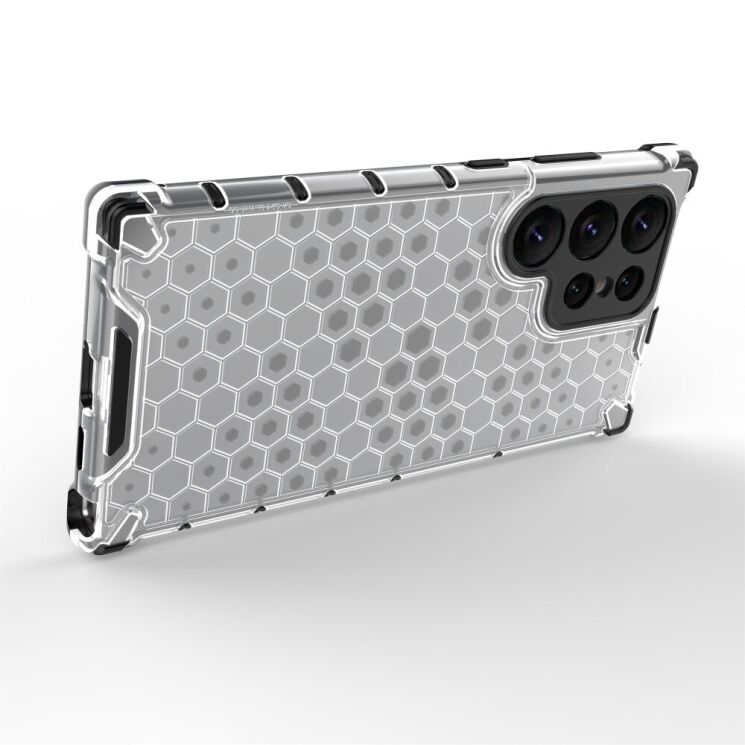 Захисний чохол Deexe Honeycomb Series для Samsung Galaxy S25 Ultra (S938) - Grey: фото 4 з 10