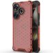 Защитный чехол Deexe Honeycomb Series для Xiaomi Poco F6 - Red (355031R). Фото 1 из 5