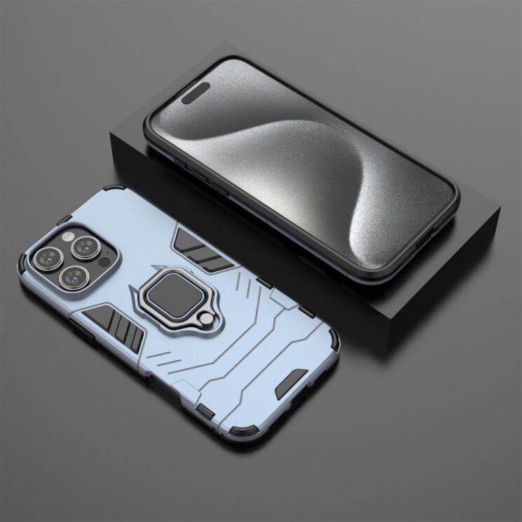 Захисний чохол Deexe Hybrid Case для Apple iPhone 16 Pro Max - Blue: фото 4 з 6