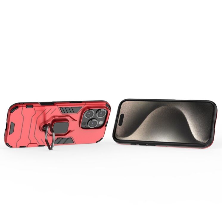 Защитный чехол Deexe Hybrid Case для Apple iPhone 16 Pro - Red: фото 3 из 6