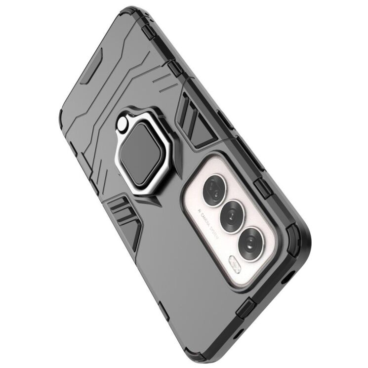 Защитный чехол Deexe Hybrid Case для OPPO Reno 12 - Black: фото 5 из 8