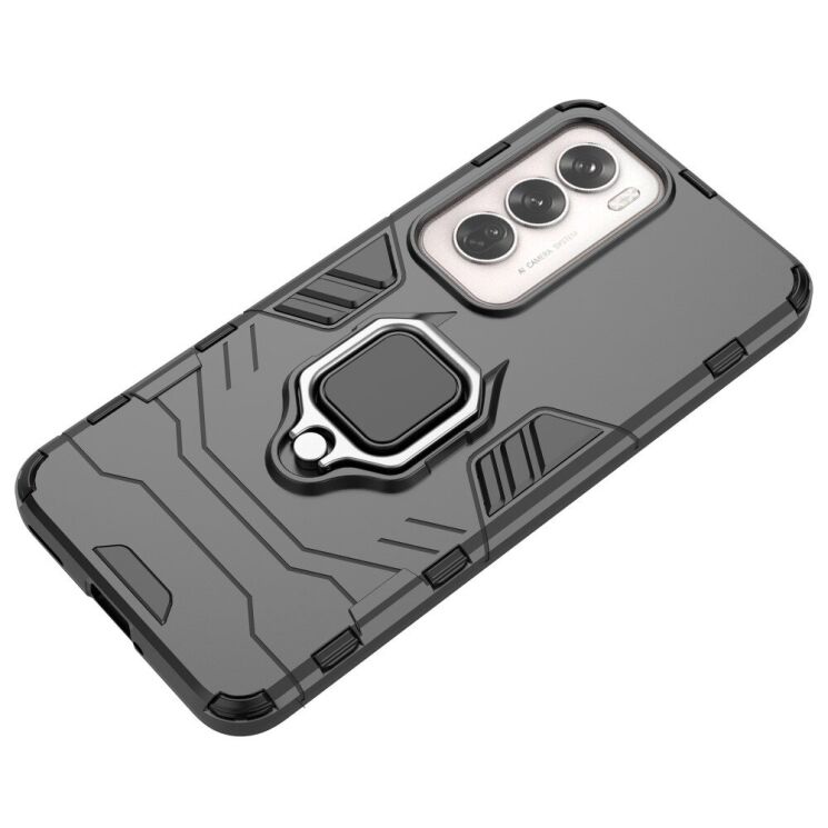 Защитный чехол Deexe Hybrid Case для OPPO Reno 12 - Black: фото 4 из 8