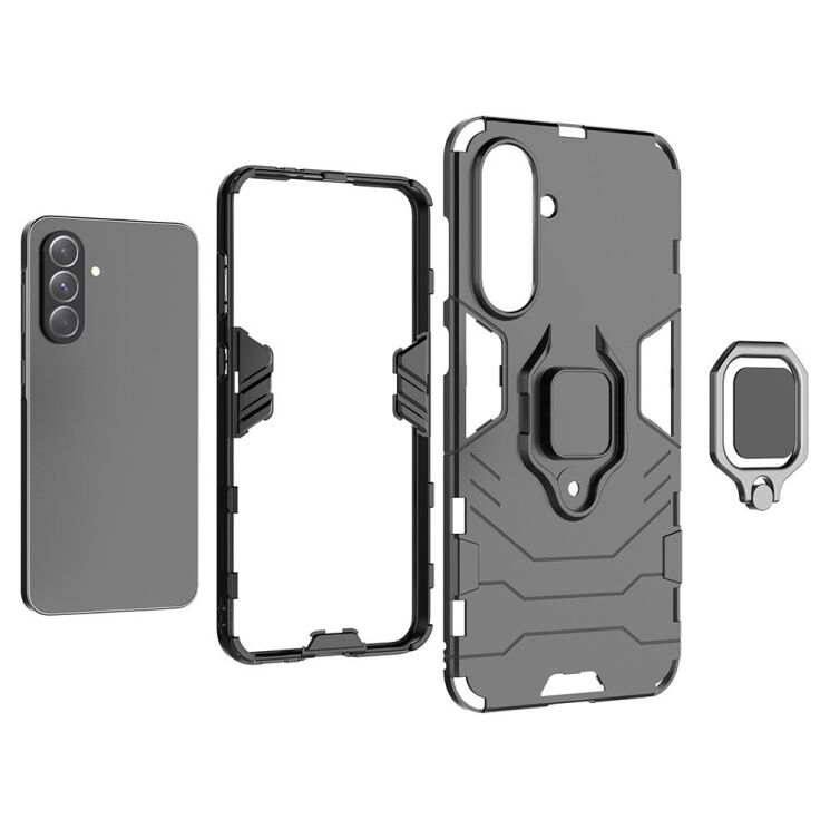Защитный чехол Deexe Hybrid Case для Samsung Galaxy A56 (A566) - Black: фото 5 из 6