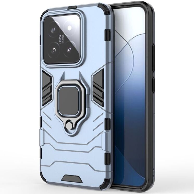 Защитный чехол Deexe Hybrid Case для Xiaomi 14 - Blue: фото 1 из 6