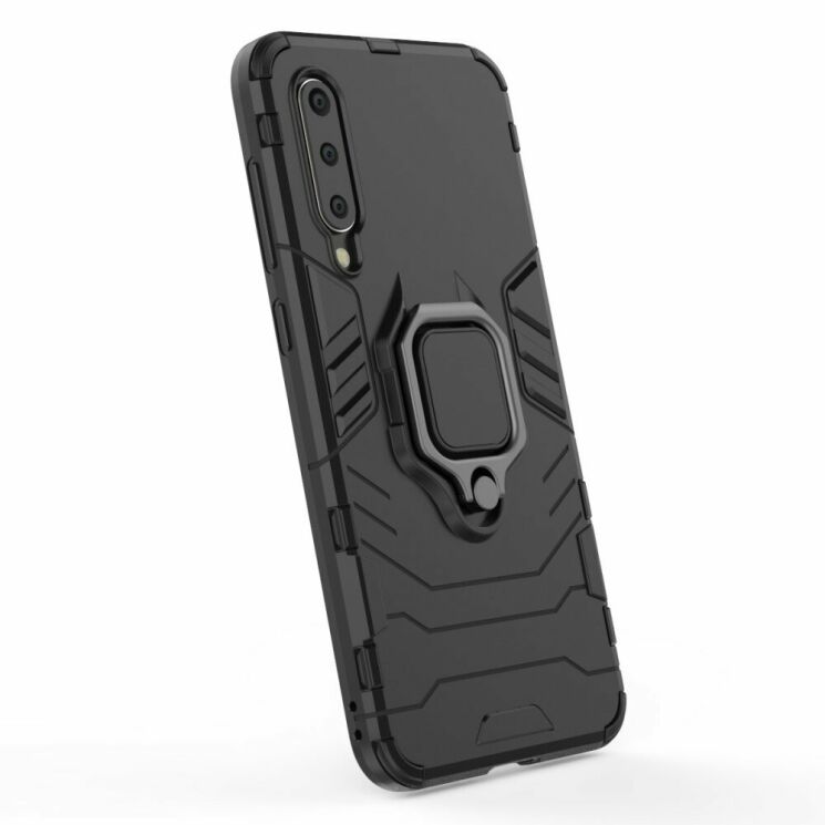 Чохол з підставкою Deexe Hybrid Case для Xiaomi Mi 9 SE - Black: фото 6 з 9
