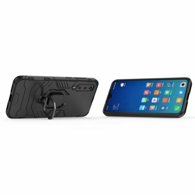 Чохол з підставкою Deexe Hybrid Case для Xiaomi Mi 9 SE - Black: фото 7 з 9