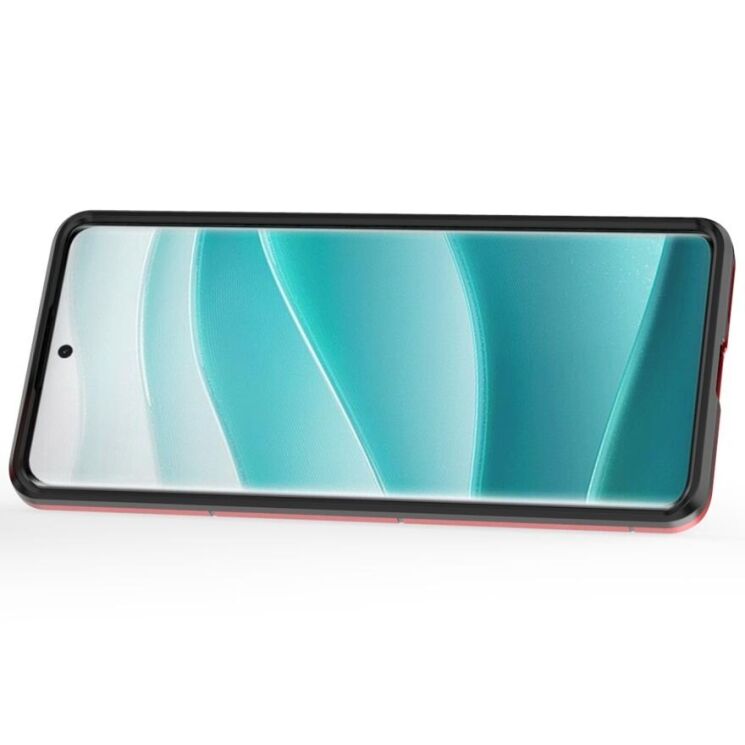 Защитный чехол Deexe Hybrid Case для Xiaomi Redmi Note 14 Pro - Red: фото 2 из 6