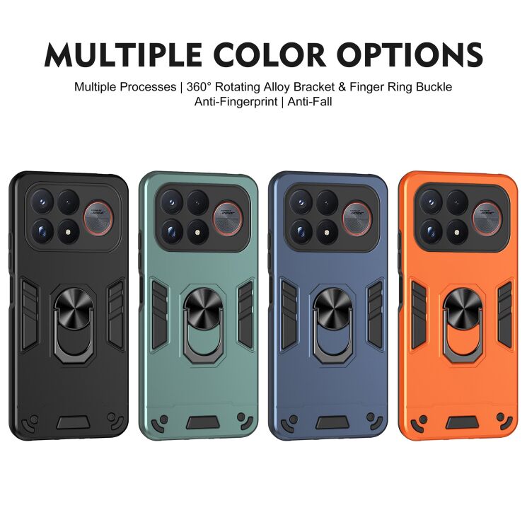 Захисний чохол Deexe Hybrid Shell для Xiaomi Poco F9 Ultra - Green: фото 8 з 8