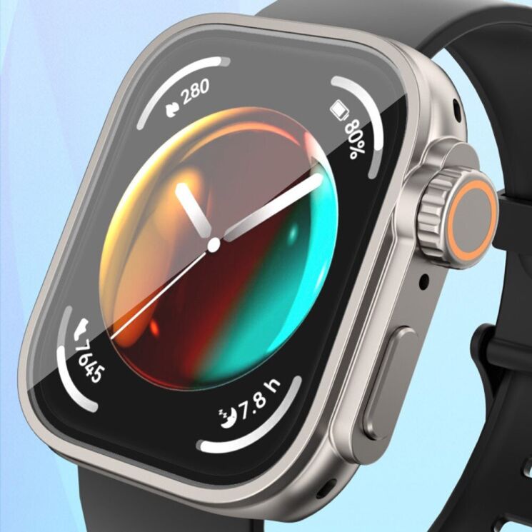 Защитный чехол Deexe Impact Shield для Huawei Watch Fit 3 - Midnight Blue: фото 3 из 4