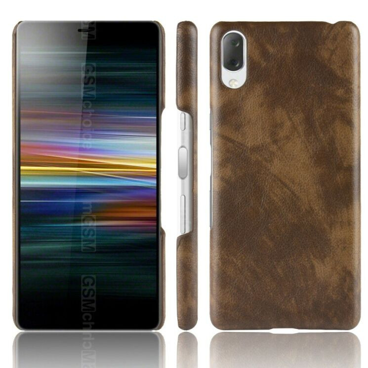 Защитный чехол Deexe Leather Back Cover для Sony Xperia L3 - Brown (215206Z) Защитный чехол Deexe Leather Back Cover для Sony Xperia L3 - Brown: фото 1 из 5