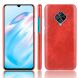 Защитный чехол Deexe Leather Back Cover для VIVO V17 - Red (317008R). Фото 1 из 8