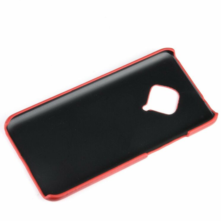 Защитный чехол Deexe Leather Back Cover для VIVO V17 - Red: фото 5 из 8