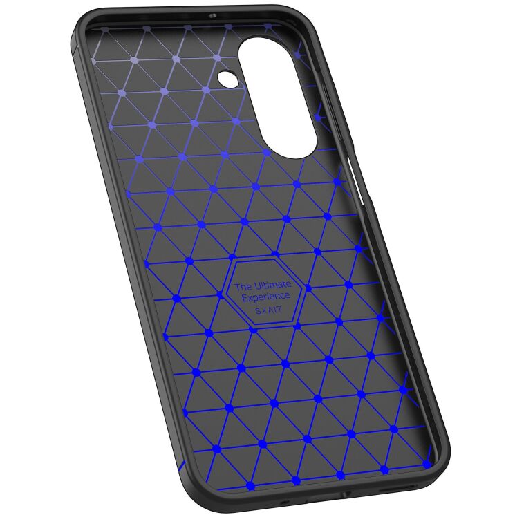 Защитный чехол Deexe Leather Cover для Samsung Galaxy A17 (A175) - Black: фото 4 из 11