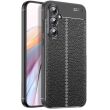 Защитный чехол Deexe Leather Cover для Samsung Galaxy A55 (A556) - Black (348119B)