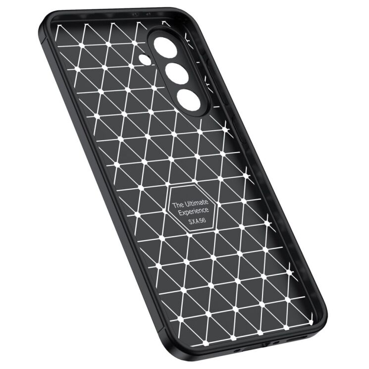Защитный чехол Deexe Leather Cover для Samsung Galaxy A56 (A566) - Black: фото 4 из 10