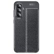 Защитный чехол Deexe Leather Cover для Samsung Galaxy A56 (A566) - Black (372136B)