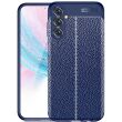 Защитный чехол Deexe Leather Cover для Samsung Galaxy M14 (M146) - Blue (322929L)