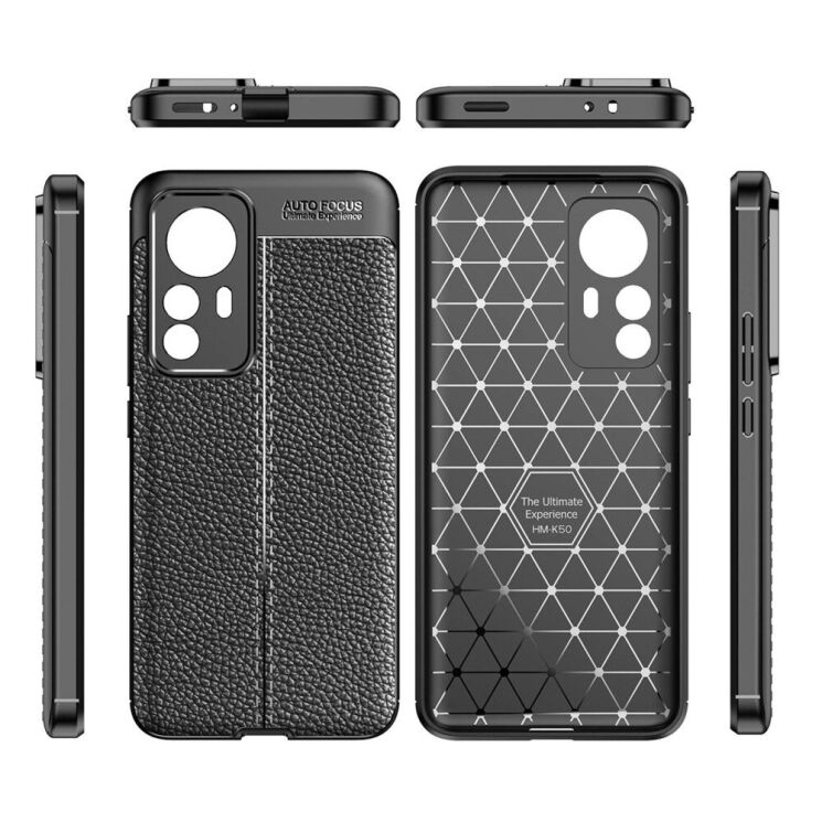 Защитный чехол Deexe Leather Cover для Xiaomi 12T - Blue: фото 9 из 9