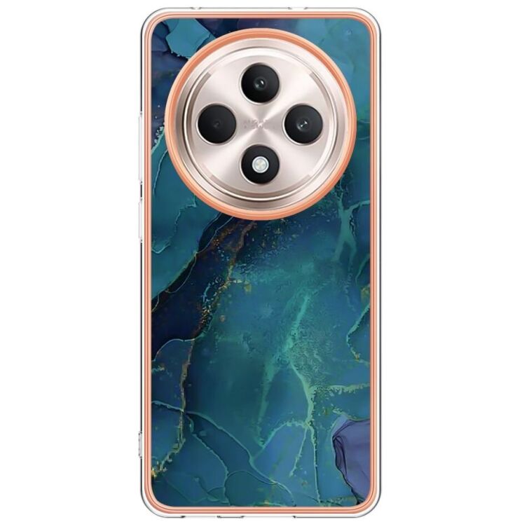 Защитный чехол Deexe Marble Case для OPPO Reno 12 F/FS - Green: фото 2 из 8