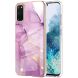 Захисний чохол Deexe Marble Style для Samsung Galaxy S20 (G980) - Light Purple (316154LV). Фото 1 з 4