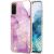 Защитный чехол Deexe Marble Style для Samsung Galaxy S20 (G980) - Light Purple: фото 1 из 4