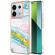 Защитный чехол Deexe Marble Style для Xiaomi Redmi Note 13 Pro 5G / Poco X6 - Light Green (341167LG)