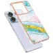 Защитный чехол Deexe Marble Style для Xiaomi Redmi Note 13 Pro 5G / Poco X6 - Light Green (341167LG). Фото 2 из 6