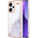 Защитный чехол Deexe Marble Style для Xiaomi Redmi Note 13 Pro+ - White (340574W). Фото 1 из 6