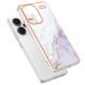 Защитный чехол Deexe Marble Style для Xiaomi Redmi Note 13 Pro+ - White (340574W). Фото 2 из 6